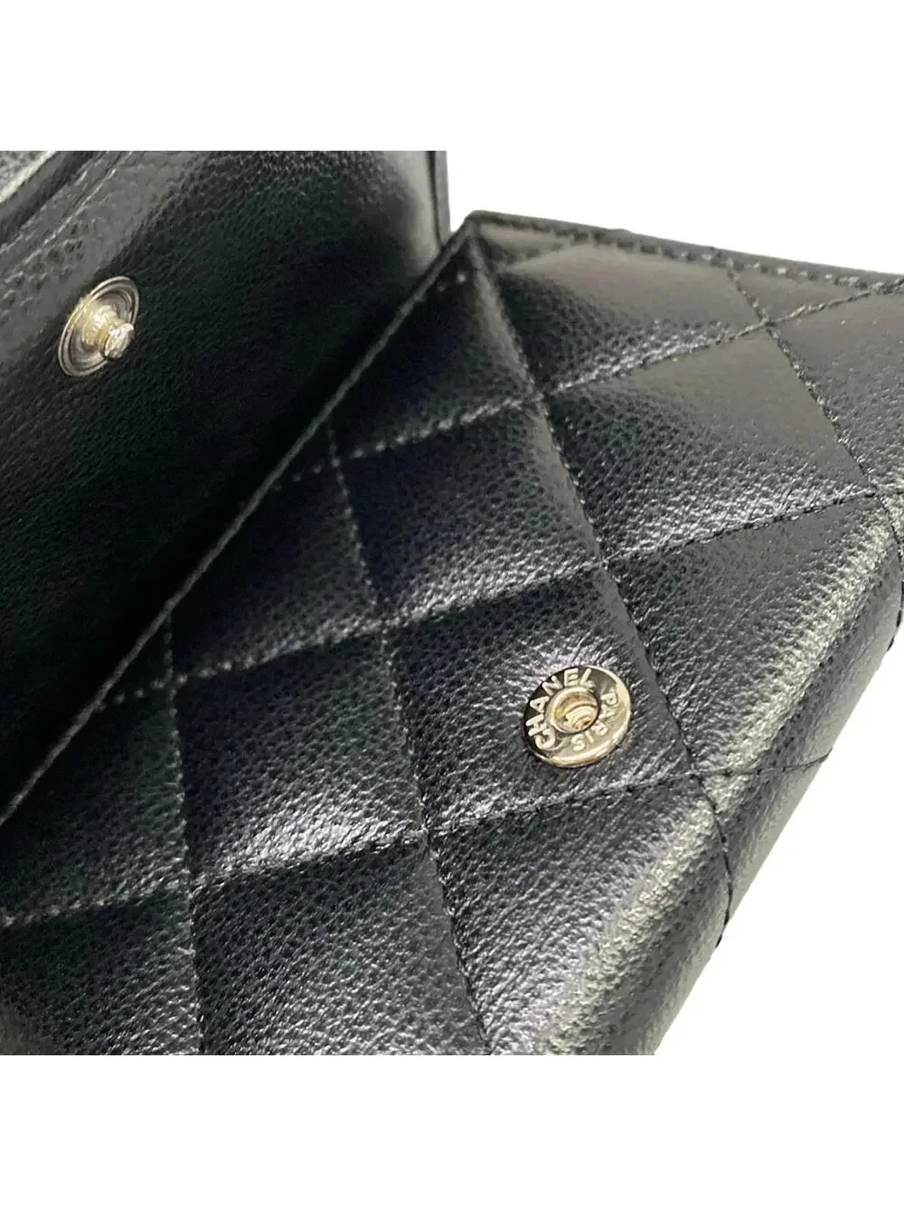 Chanel Small Flap Wallet Matrasse Black #278605C13B